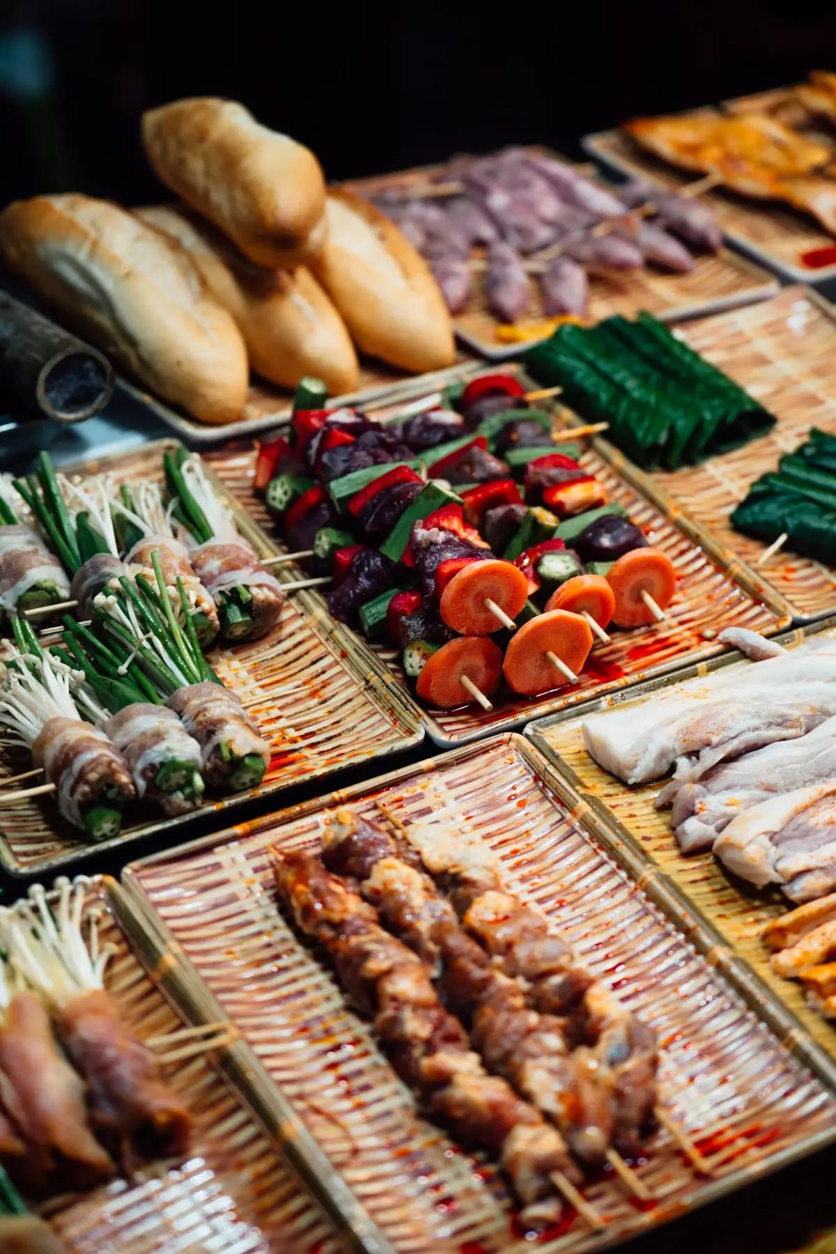 Carne, Aves y Mariscos