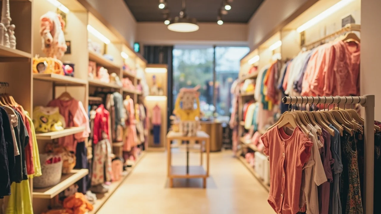Infografía de la industria de ropa para niños y bebés